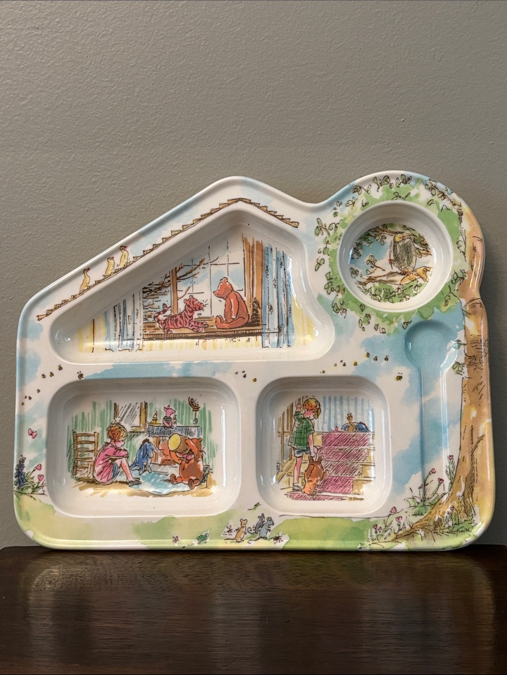 Vintage Kibouki Winnie The Pooh and Friends Childs Melamine GeninTrudeau